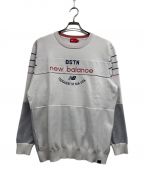 NEW BALANCEニューバランス）の古着「CREW NECK KNIT PULLOVER/クルー　ネック　ニット　プルオーバー」｜ホワイト