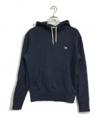 maison kitsuneメゾンキツネ）の古着「TRICOLOUR FOX POPOVER HOODY」｜ネイビー