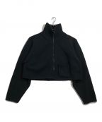 ANCELLMアンセルム）の古着「SHORT LENGTH HALFZIP KNIT」｜ブラック