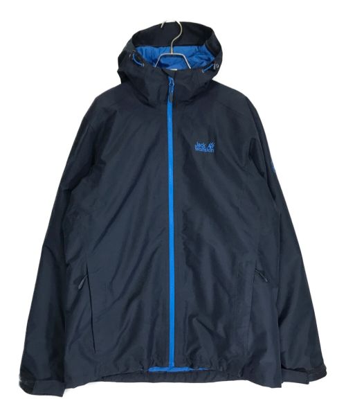 Jack Wolfskin（ジャック ウルフスキン）Jack Wolfskin (ジャック ウルフスキン) Chilly Morning Hardshell Jacket ネイビー サイズ:XLの古着・服飾アイテム