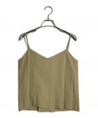 AURALEEオーラリー）の古着「SELVEDGE WEATHER CLOTH LACE-UP CAMISOLE」｜ベージュ