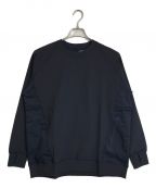 DAIWA LIFE STYLEダイワライフスタイル）の古着「L/S SWEAT STRETCH MERYL HIGH TENSION CREW」｜ネイビー