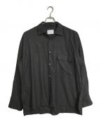 steinシュタイン）の古着「OVERSIZED DOWN PAT SHIRT オーバーサイズシャツ　ウールシャツ　日本製」｜ブラウン