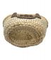 中古・古着 TORY BURCH (トリーバーチ) ELLA STRAW MINI BASKET エラ ストロー ミニ バスケット カゴバッグ　ミニバッグ　ショウダーバッグ　ハンドバッグ ブラウン サイズ:実寸参照：20000円