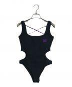 TW×Needlesトゥ×ニードルズ）の古着「刺繍パピヨンサイドカットタンクトップボディースーツ Side Cut Rib Bodysuit」｜ブラック