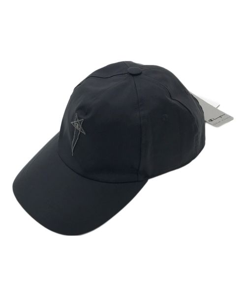 Champion（チャンピオン）Champion (チャンピオン) RICK OWENS (リックオウエンス) BASEBALL CAP ブラック サイズ:実寸参照の古着・服飾アイテム