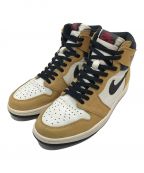 NIKEナイキ）の古着「ハイカットスニーカー Air Jordan 1 RETRO High Rookie of The Year  エアジョーダン1  レトロハイ　ルーキーオブザイヤー」｜ベージュ