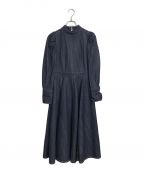 foufouフーフー）の古着「デニムワンピース denim classical dress デニムクラシカルドレス」｜インディゴ