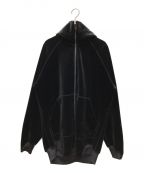 Y-3ワイスリー）の古着「VELVET SPACER FULL-ZIP HOODIE」｜ブラック