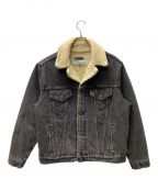 OFFWHITE×LEVI'Sオフホワイト×リーバイス）の古着「SHERPA TRUCKER JACKET」｜ブラック