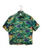 BROOKS BROTHERSブルックスブラザーズ）の古着「S/S Shirt / GOLF Printed Cotton Cloth」｜グリーン