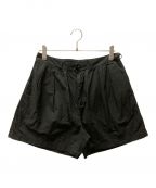 UNUSEDアンユーズド）の古着「Wide shorts garment dye」｜ブラック