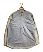 THE NORTHFACE PURPLELABELザ・ノースフェイス パープルレーベル）の古着「Cotton Polyester OX Band Collar Shirt」｜インディゴ