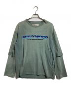 DAIRIKUダイリク）の古着「Layered T-shirt」｜グリーン