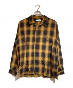 MARKAマーカ）の古着「organic cotton cupra check shirts」｜イエロー