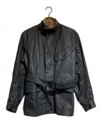 ATLAST & COアットラスト）の古着「OILED RIDERS COAT」｜ブラック