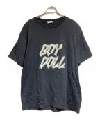 CELINEセリーヌ）の古着「BOY DOLLラインストーンTシャツ」｜ブラック