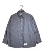 WTAPSダブルタップス）の古着「BD 02 / LS / COTTON. BROADCLOTH. TEXTILE. PROTECT」｜グレー