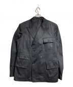 WILDSIDE YOHJI YAMAMOTOワイルドサイド ヨウジ ヤマモト）の古着「Cotton Chino Double Breasted Jacket」｜ブラック