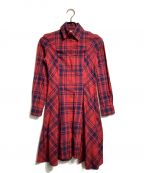 Vivienne Westwood RED LABELヴィヴィアンウエストウッドレッドレーベル）の古着「チェックワンピース」｜レッド