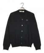 PLAY COMME des GARCONSプレイ コムデギャルソン）の古着「V-NECK KNIT CARDIGAN」｜ブラック