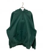 SUPREMEシュプリーム）の古着「Satin Applique Hooded Sweatshirt」｜グリーン