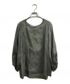 Lisiere / L'Appartementリジェール / アパルトモン）の古着「Cupra Silk Organdy Blouse」｜グレー