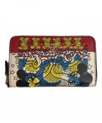 COACH×Disney X Keith Haringコーチ×）の古着「長財布」｜ホワイト