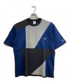 Champion×ANREALAGEチャンピオン×アンリアレイジ）の古着「コラボTシャツ」｜グレー×ネイビー