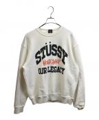 stussy×OUR LEGACYステューシー×アワーレガシー）の古着「スウェット」｜ホワイト