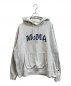 MoMA×Champion REVERSE WEAVEモマ×チャンピオン リバース ウィーブ）の古着「パーカー」｜グレー