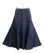 Ch!iii BAGチーバック）の古着「FLARE SKIRT」｜インディゴ