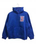 SUPREMEシュプリーム）の古着「S Logo Hooded Sweatshirt」｜ブルー