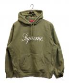 SUPREMEシュプリーム）の古着「23AW Raised Script Hooded Sweatshirt」｜オリーブ