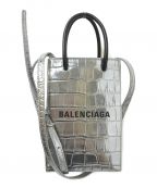 BALENCIAGAバレンシアガ）の古着「SHOPPING PHONE HOLDER」｜シルバー