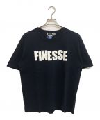 FINESSE×Champion×GOOD ENOUGHフィネス×チャンピオン×グッドイナフ）の古着「コラボロゴプリントTシャツ」｜ネイビー