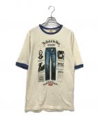 LEVI'S VINTAGE CLOTHINGリーバイス ビンテージ クロージング）の古着「1970'S リンガーTシャツ」｜ホワイト×ブルー