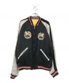 テーラー東洋テーラートウヨウ）の古着「Early 1950s Style Acetate Souvenir Jacket」｜ブラック×イエロー