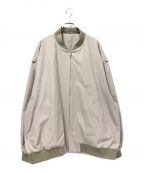 URUウル）の古着「OVERSIZED ZIP UP BLOUSON」｜ベージュ