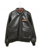 AVIREXアヴィレックス）の古着「A-2 PLANE FLIGHTJACKET」｜ブラウン