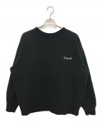 SEQUELシークエル）の古着「CREW NECK SWEAT SHIRT」｜ブラック