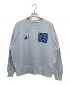 SEQUEL×WEEKENDシークエル×ウィークエンド）の古着「PRINT SWEAT SHIRTS」｜ブルー