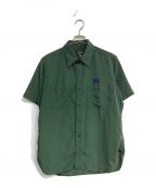 Needlesニードルズ）の古着「S/S Work Shirt - Poly Cloth　IN136」｜グリーン