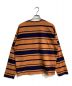 WELLDER (ウェルダー) Random stripe long sleeve ボーダーカットソー　WM23SCU04 ブラウン×ネイビー サイズ:4：3980円