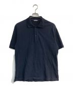 AURALEEオーラリー）の古着「SUPER FINE COTTON PIQUE BIG POLO SHIRT　A23SP01SK」｜ネイビー