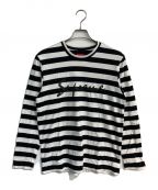 SUPREMEシュプリーム）の古着「Medium Stripe L/S Tee 16AW」｜ホワイト×ブラック