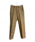 AURALEEオーラリー）の古着「LINEN COTTON DOUBLE FACE PANTS　A21SP02WL」｜ベージュ