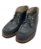 RUSSELL MOCCASINラッセルモカシン）の古着「BLACK WEATHER TUFF-BROWN LEATHER MIDSOLE」｜ブラック