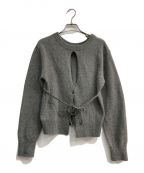 CLANE×SuzuHiroseクラネ×スズヒロセ）の古着「SuzuHirose W FACE CENTER SLIT KNIT TOPS」｜グレー