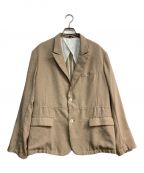 YSTRDY'S TMRRWイエスタデイズトゥモロウ）の古着「HOPSACK GROWN UP JACKET　YT-J0603」｜ベージュ